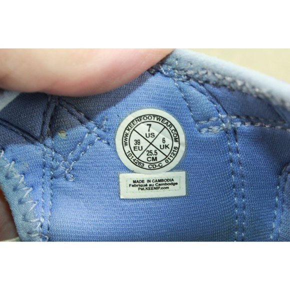 Keen Purple Nylon Closed Toe Bungee Cord Waterproof Outdoor Sandals Size 7 - Picture 8 of 9